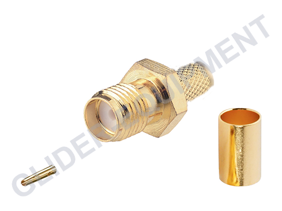 SMA female crimp coax connector AeroFlex 50-5, H155 [CX-6005]